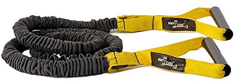 DITTMANN Premium Body Tube Expander Fitnessband Nylonummantelung gelb/leicht