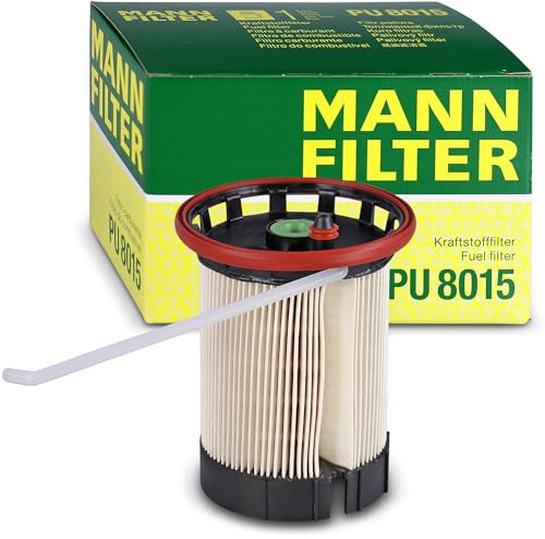 MANN-FILTER, PU 8015 Kraftstofffilter | Für PKW, Schutz des Kraftstoffsystems, Injektorschutz, Zuverlässige Kraftstoffversorgung, Echte OE-Technologie