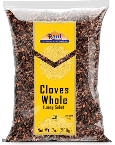 Rani Cloves Whole (Laung) 7oz (200g) Great for Food, Tea, Pomander Balls and Potpourri, Hand Selected, Spice ~ All Natural | NON-GMO | Kosher | Vegan | Gluten Friendly | Indian Origin