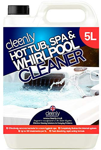 Cleenly Hot Tub, Spa & Whirlpool Cleaner - Deeply Cleans to Remove, Dirt, Bacteria and Germs - Suitable for all Hot Tubs, Spas and Whirlpools (5 Litres)