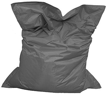 Lazy Place XXL Sittsäck för utomhus- och inomhusbruk, tvättbar, vattentät, med innerpåse (mörkgrå)