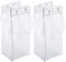 Paquete de 2 bolsas de hielo para vino bolsa de hielo portátil plegable transparente de PVC blanco para bebidas frías (2 unidades)
