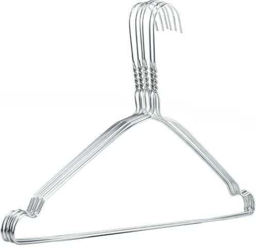 Grucce in Metallo 40 Cm per Abiti Salvaspazio con Intagli per Lavanderia (30)