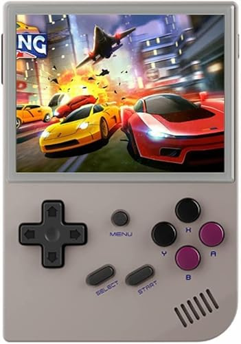 Cawevon RG35XX Bärbar spelkonsol, 3,5-tums IPS-skärm Linux-system Retro Spelkonsol, inbyggt TF-kort 64G+128G 8000+ klassiska spel, stöd HDMI TV-utgång
