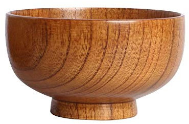 TEmkin Vaisselle Bols à Soupe en Bois récipient Alimentaire Fruits salades Bouillie de Riz Bol de Nouilles Vaisselle pour céréales pâtes aux Fruits