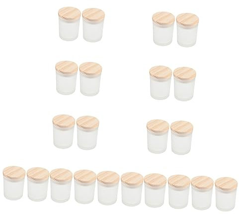 EXCEART 22piezas Tarro De Vela Aromática Tapa De Recipiente Para Fabricación De Velas Para Decoración Hogar Oficina y Eventos