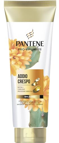 Pantene Balsamo Addio Crespo con Biotina e Complesso Protezione Cheratina 160ml. Per Capelli Secchi e Danneggiati. Pro-V Miracles Balsamo Nutre in Profondità e Dona Morbidezza ai Capelli