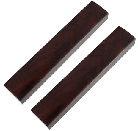 Schreibtisch Briefbeschwerer 2 Stück, Schwarze Holzoptik, Schlichtes Design