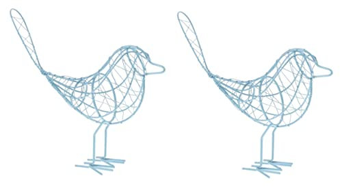 Zerodeko 2stücke Dekorative Vogelfigur Aus Metall Minimalistisches Design Tischornament Für Zuhause Und Büro Gartendeko Und Fotorequisite Leicht Und Platzsparend Hochwertige Verarbeitung