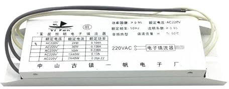 JGGCKNOGG Reattore elettronico a Tubo H Universale 24W 36W 40W 55W raddrizzatore for Lampada Fluorescente AC220V 1 Uscita 2G11A (Size : 18-24W Universal)