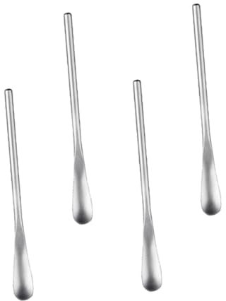 Cabilock 4piezas Cuchara para De Acero Inoxidable para Helado Cuchara De Acero Inoxidable para Remover Uso Heladeras y Cócteles