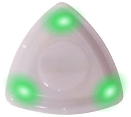 LED-Plektrum für Folk-Gitarre, beleuchtet, für Akustikgitarre, Mandoline, Bass, langlebig