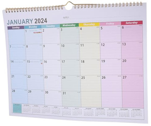 Operitacx Wandkalender Groß Monatskalender Fürs Zimmer Countdown-kalender Hängekalender Für Täglichen Gebrauch Stabiler Kalender Zum Anpinpen Von Notizen Und Plänen