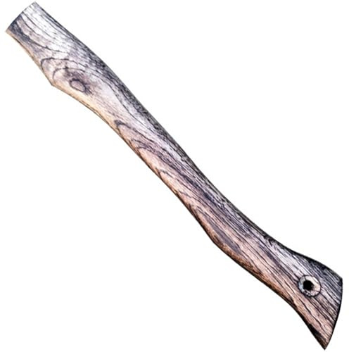 Rachlicy Axe Handle Wood 17in Length Hatchet Handle with Wedge Retro Textured Hatchet Replacement Smooth Shock Resistant Axe Handles