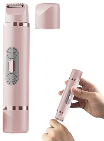 Afeitadoras Eléctricas para Mujeres: depilación indolora, cortapelos | impermeables, afeitadora de doble cabeza | Maquinilla de afeitar de bikini para piernas, cara, antebrazos, púbico