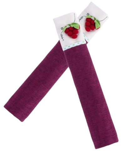 DIYEAH 2pezzi Coprimaniglia Per Porta Frigorifero Coprimaniglia Lavabile Protezione Per Elettrodomestici Tessuto Per Avvolgere Maniglia Adatto Frigorifero Microonde Elettrodomestici Cucin