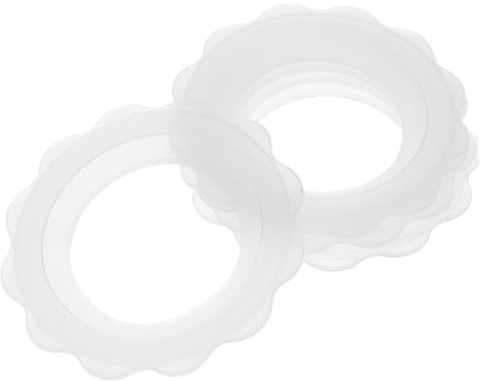 WATIIFUFU Lot de 5 Anneaux en Silicone Souple Blanc, Protège-mamelons Respirants et Anti-transpiration pour Allaitement à Domicile Lieux Publics