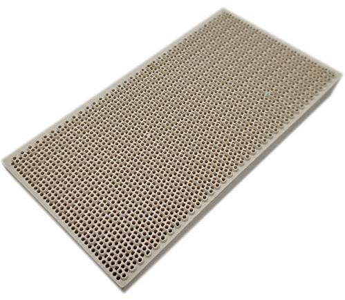 Plaque de soudure en céramique nid d'abeille haute température - 145 x 75 x 14 mm - Accessoire de soudage en cordiérite for appareils de chauffage