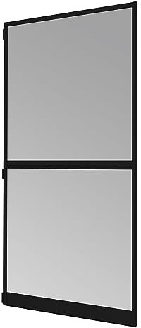 Windhager Insektenschutz, Expert Rahmen Tür 120 x 240 cm, Fliegengitter Balkontür, Fliegenschutz Terrassentür, stabiler Aluminium-Rahmen, ohne bohren, anthrazit