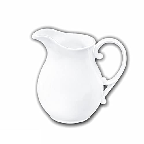 Wilmax - Pot à crème - 290 ml - Pot à lait blanc en porcelaine - Pot pour servir la crème, le lait - Haute qualité - Pot pour la maison, le restaurant