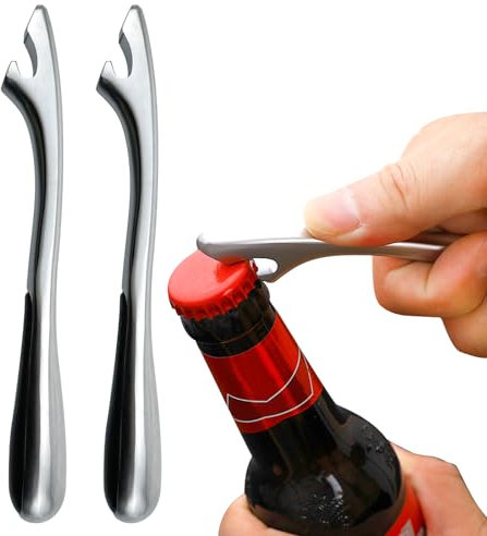 2 Pack Bottle Opener Retro Metal Beer Bottle Opener Shark Shape Accessories Creative Bartender Beer Opening Tools for Bar Beer Lovers