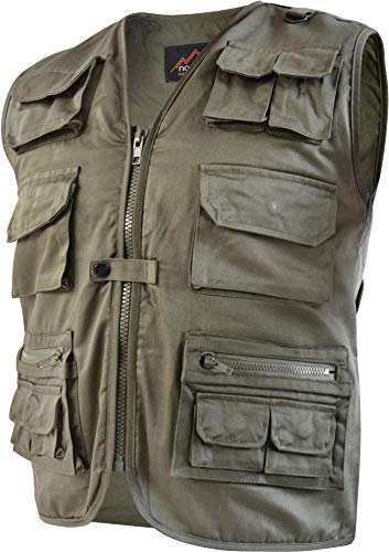 normani Outdoor Weste Safari mit vielen praktischen Taschen Farbe Olive Größe L