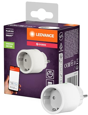 LEDVANCE SMART+ Presa intelligente per interni con tecnologia ZigBee, integra dispositivi tradizionali nella smart home, compatibile con Alexa o Google, bianco, confezione da 1