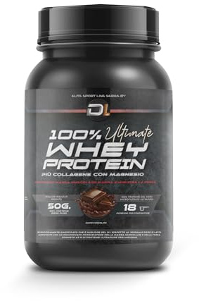 Whey Protein | Proteína en Polvo con Colágeno, Magnesio y Aminoácidos | Aumenta la masa muscular | Apoya el desarrollo y la recuperación muscular | Proteína fácil de digerir | Chocolate 1kg