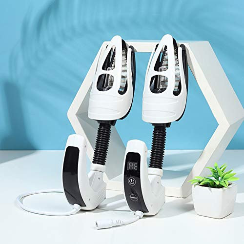 MRKU Stérilisateur de Chaussures à ultraviolets, désodorisant pour sèche-Chaussures et sèche-Gants avec Ports articulés pour Chaussures, Bottes, Gants, Chaussettes - Blanc