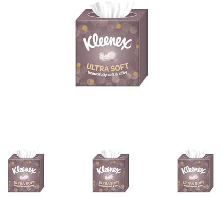 Kleenex Ultra Soft Facial Tissues, Single Standard Box (Pack of 4)