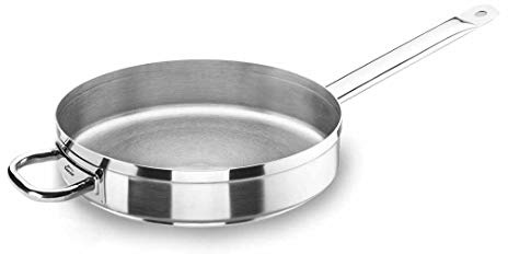 Lacor-54629-SAUTEUSE D.28 CM Chef Luxe, Silver