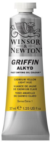 Winsor & Newton 1914667 Griffin Alkyd schnell trocknende Ölfarbe 37ml Tube, hergestellt aus hochwertigen Pigmenten, Lichtecht - Ultramarin - Grünton