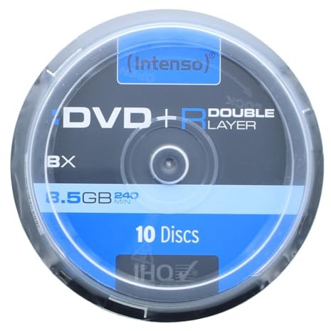 DVD-Rohlinge DVD+R DL 8,5GB/8x auf Spindel VE=10 Stück