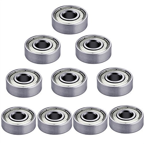 S SIENOC Speed Bearings Cuscinetti a sfera - Cuscinetti velocità 10x 608 ZZ ABEC 7 - Cuscinetti a sfera per skateboard stampanti 3D skateboard, pattini in linea