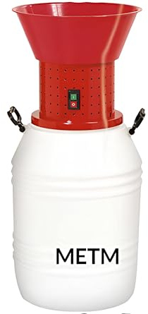 Molino de cereales - Molino de grano y maíz con 4 tamices incluidos - Molino eléctrico con recipiente hermético (METM)