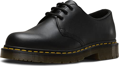 Dr. Martens Ns 3 Eye Shoe Oxford, Schwarz, industrielles Vollnarben, 43 EU