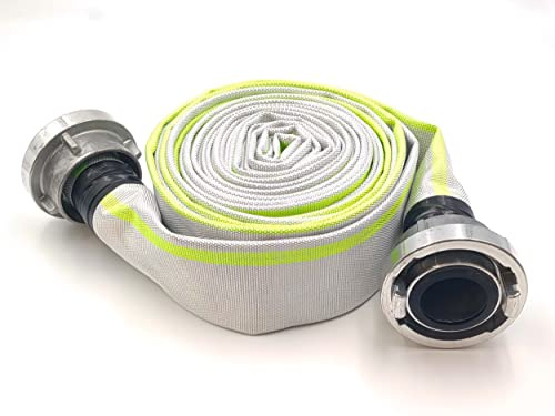 52 mm Ø – 2 tum | C-52–10 meter industrislang, brandkår, konstruktion, platt - slang med Storz-koppling