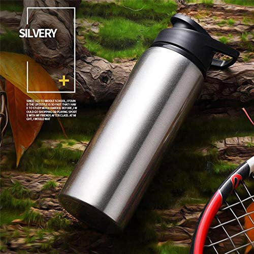 Borraccia da viaggio in acciaio inossidabile Bottiglia a doppia parete coibentata per borraccia Bottiglia d'acqua Cola Acqua Thermos per bottiglia sportiva, mantiene freddo per 8 ore 12 ore,D