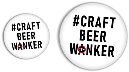 'Craft Beer W*nker' PD Medallion and Fridge Magnet Set for THE PERFECT DRAFT