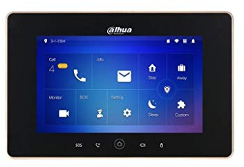 DAHUA VTH5221D-S2 MONITOR INTERIOR 7 DE SUPERFICIE PARA VIDEOPORTERO IP WIFI POE SD 6E 1S ALARMA NEGRO