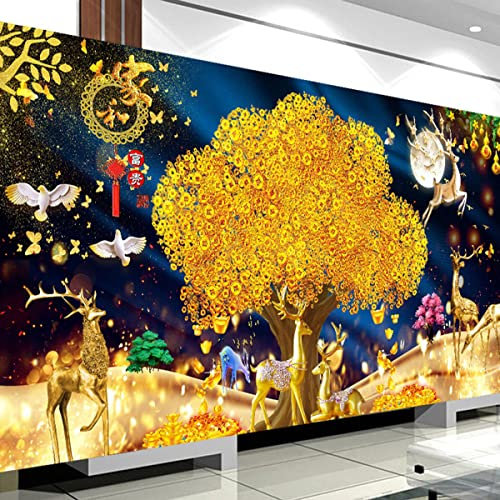 Instarry 5D Diamond Painting Groß Geldbaum Wohnzimmer Deko 120x55 cm