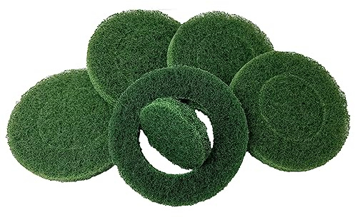 OLI-NATURA Super-Pads für Exzenterschleifer (5 Stk) - zum Auspolieren & Einmassieren von Ölen - Farbe: grün