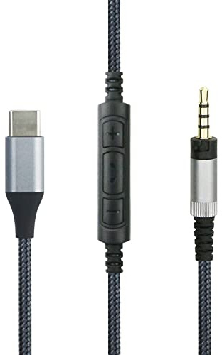 USB-C-Audiokabel Kompatibel mit Sennheiser Momentum, Momentum 2.0, Momentum 3, HD1 Kopfhörer, Kompatibel mit iPhone 17/17 Plus/17 Pro/16/16 Pro/16 Plus/15/15 Plus/15 Pro, Kompatibel mit iPad 10/9/Pro