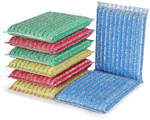 ovwo Spugne Cucina - 8 Pezzi Spugna Piatti Aggiornate, Ideali per Piatti, Pentole, lavello