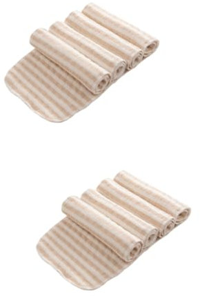 TOYANDONA 2sets Baby Windeleinlagen Flachfalten Wiederverwendbare Windeleinlagen Booster Pad 3-lagig Saugfähig 4pcs*2
