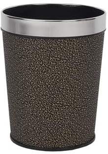 yixinzi-2024 Bote de Basura Papelera de plástico Redonda de 6/13L Papelera Negra con aro de presión for dormitorios, Salones, cocinas y oficinas Papeleras(Grande)