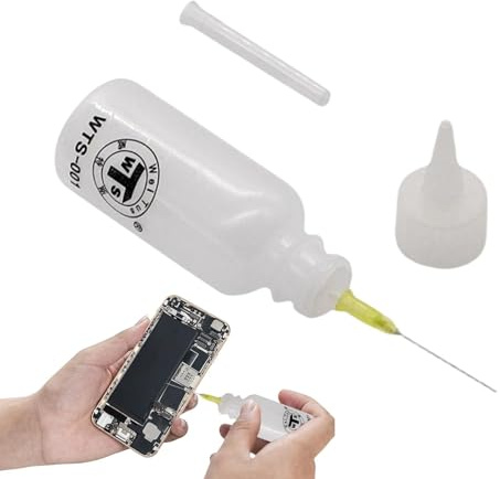 Flasche mit Nadelspitze: Nadelflaschen-Applikator, leicht zu quetschende Flaschennadel, perfekt für die Herstellung von Papier, Stoff oder zur Verwendung mit dünnen Flüssigkeiten wie Alkohol, stabiles