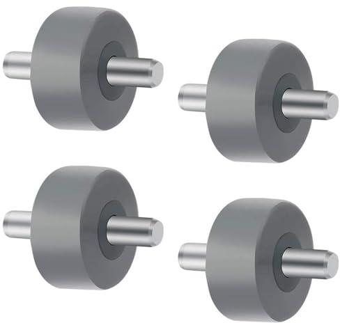 Oiieco 4 PCS Mini Vacuum Cleaner Front Roller Wheels 12.9mm × 7.1mm with Axles, Push-Fit Floor Brush Wheels Replacement Compatible with Shark Navigator NV350 NV351 NV352 NV355 (Check Size)