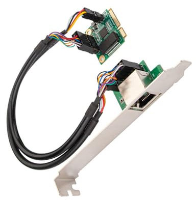 HUAJINGKEJI Carte réseau PCIe Gigabit Ethernet 2,5 Gbit/s à port unique 10/100/1000 M/2,5 Gbps pour serveurs