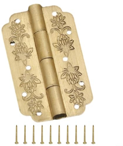 Bisagra rústica de latón suave para diversas aplicaciones de muebles (1 pieza de latón)
